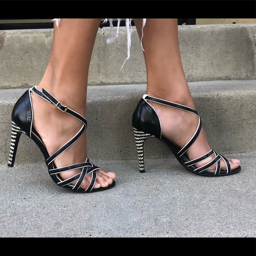 Ralph Lauren open toe heels